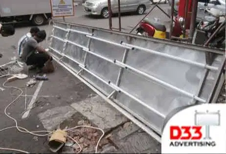 pemasangan advertising (huruf timbul, billboard, signbox, neon box)