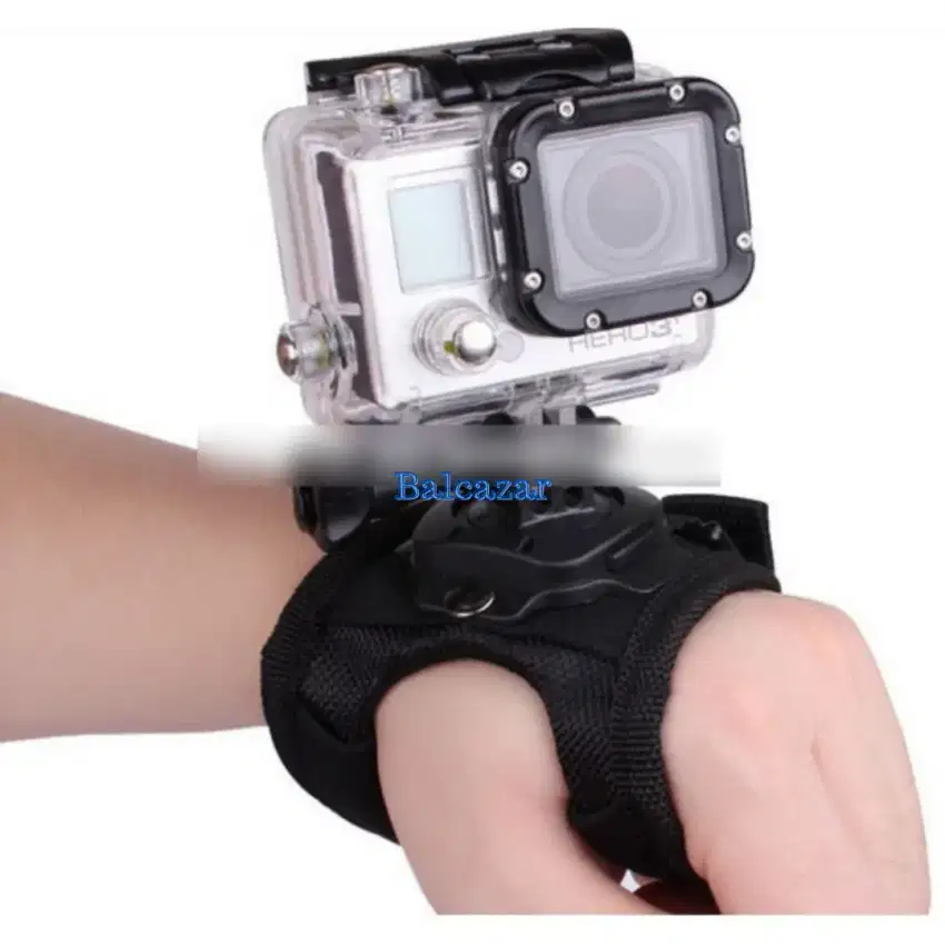 Glove Wrist Band Mount Mounting Tangan Xiaomi Yi Cam Gopro Hero