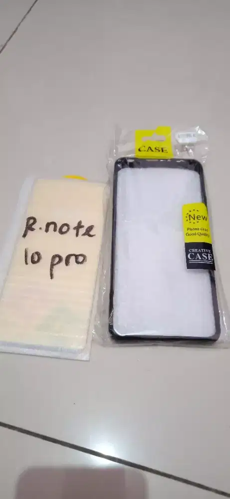 Paket case dan temperglass Xiaomi redmi note 10 pro