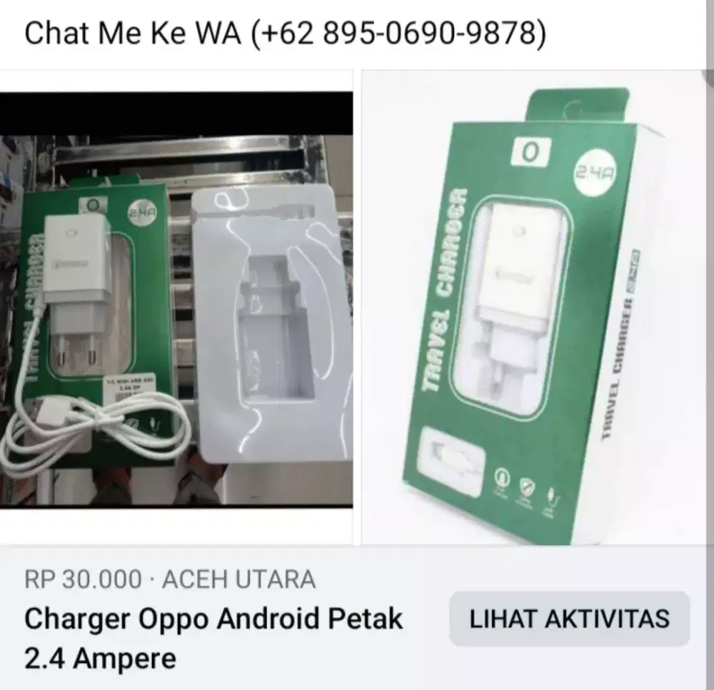 Charger Oppo Android Petak 2.4A
