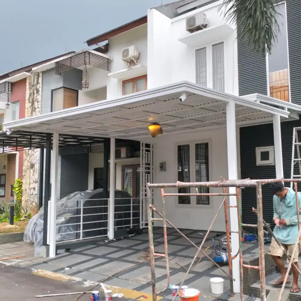 Kanopi besi Atep alderon dabel layar 00