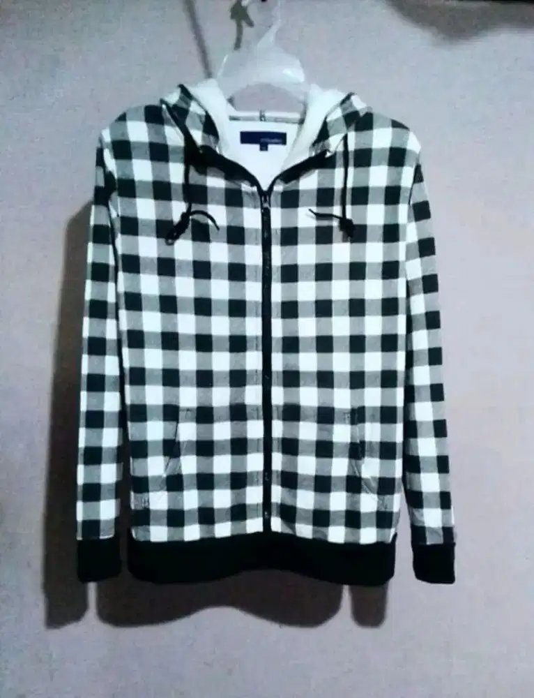 Sweater Hoodie Zipper Tartan 'Ettenenne' Original !