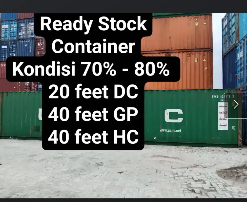 Kontainer bekas 40 feet di Belawan