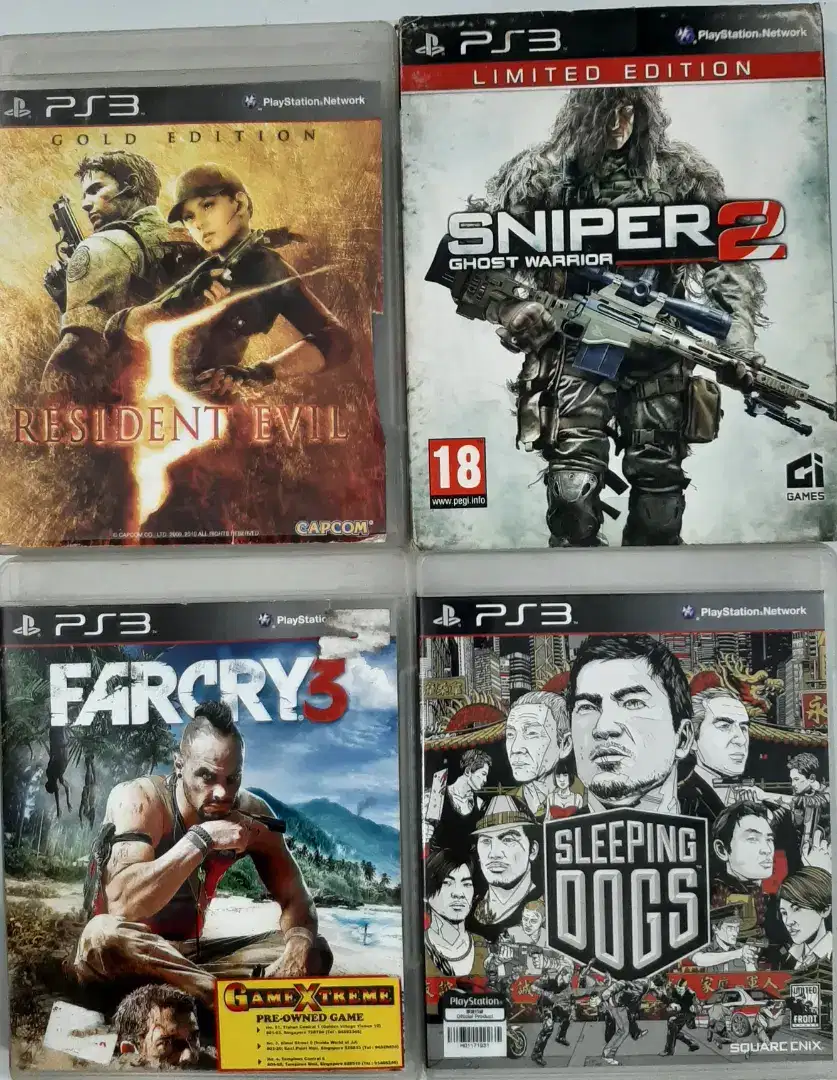 Paket 4 Kaset Game BD PS3