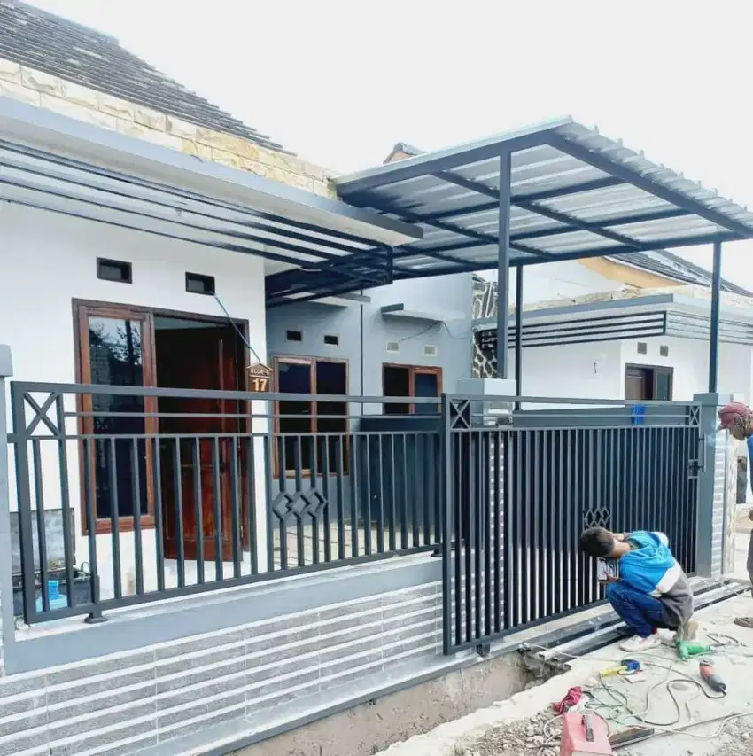 Pembuatan pintu dan kanopi murah