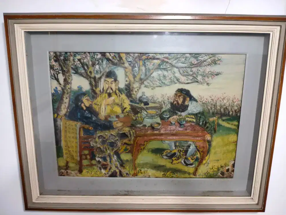 Dijual Lukisan Dari Batu Antik Size P87cm x L67cm