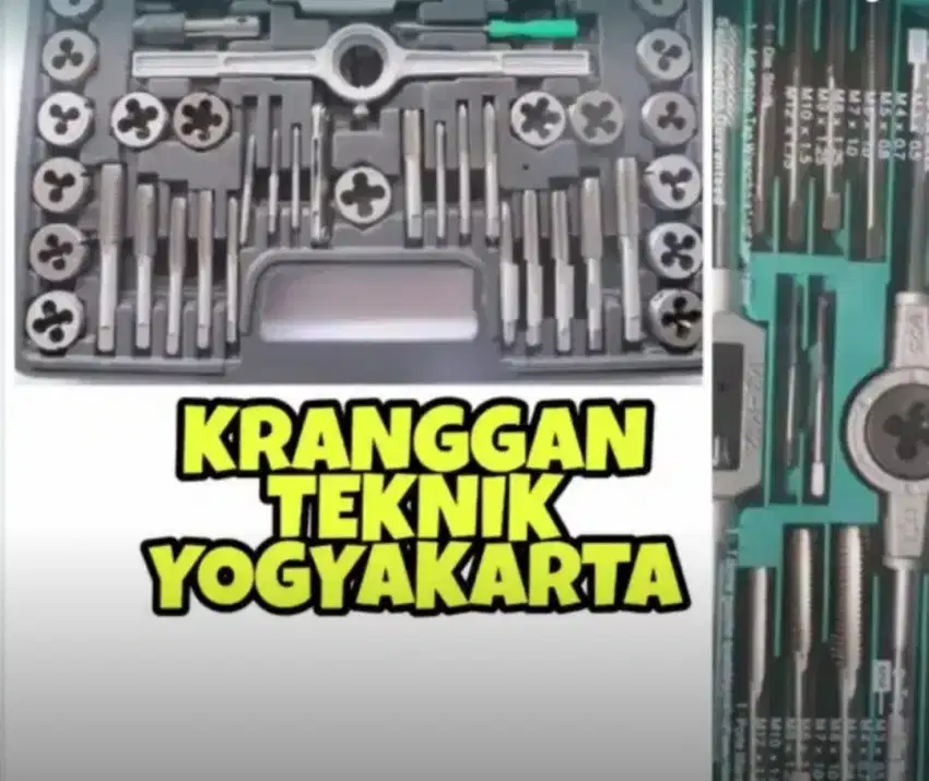 (KRANGGAN TEKNIK)set tap dan snei utk membuat ulir luar dalam baut