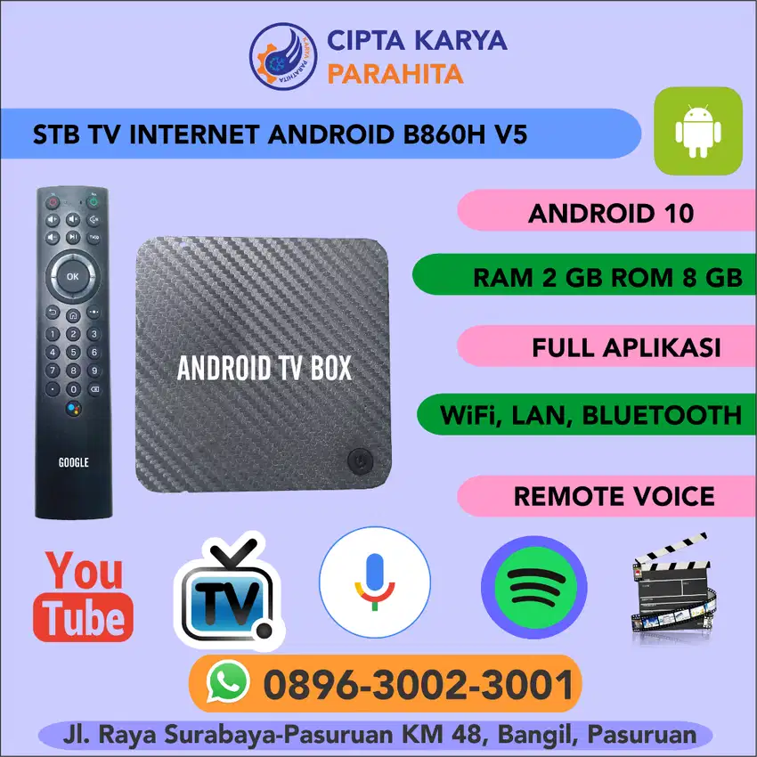 STB Set Top Box Smart TV Box Ram 2 Android 10