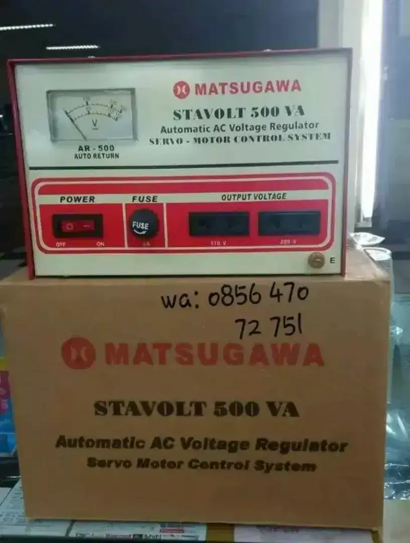 Stabilizer Stavolt Stavol Matsugawa Servo 500 Va
