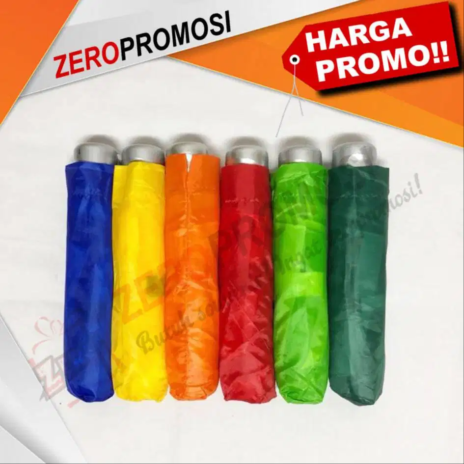 Payung lipat 3 polos warna / payung GRC