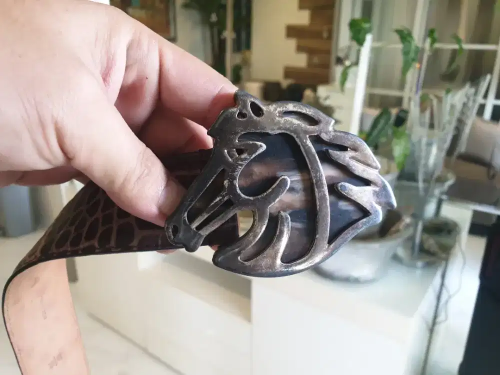 AIGNER MEN BELT AUTHENTIC 1000% LIKE NEW NEGO SAJA GAN.