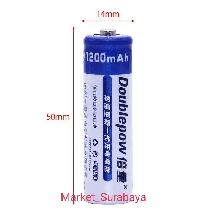 Baterai Recharger bisa isi ulang untuk jam dinding , remot tv , dll