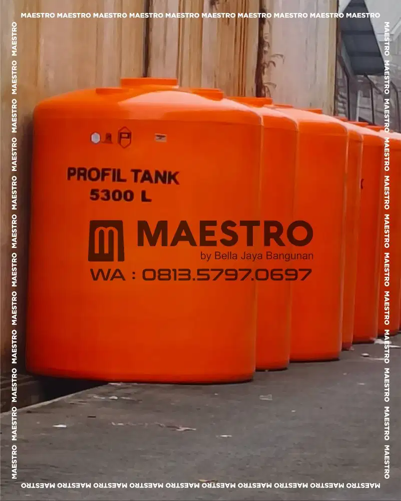 Tandon Air PE 5300 Liter SNI garansi