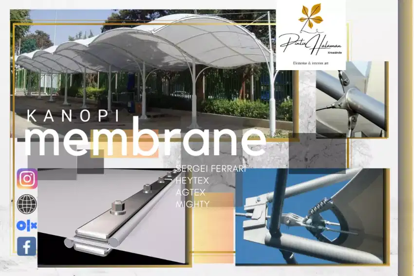 KANOPI MEMBRANE|KACA|TENDA DOME & GLAMPING