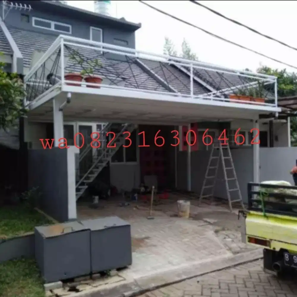 Kanopi balkon atau dak plat