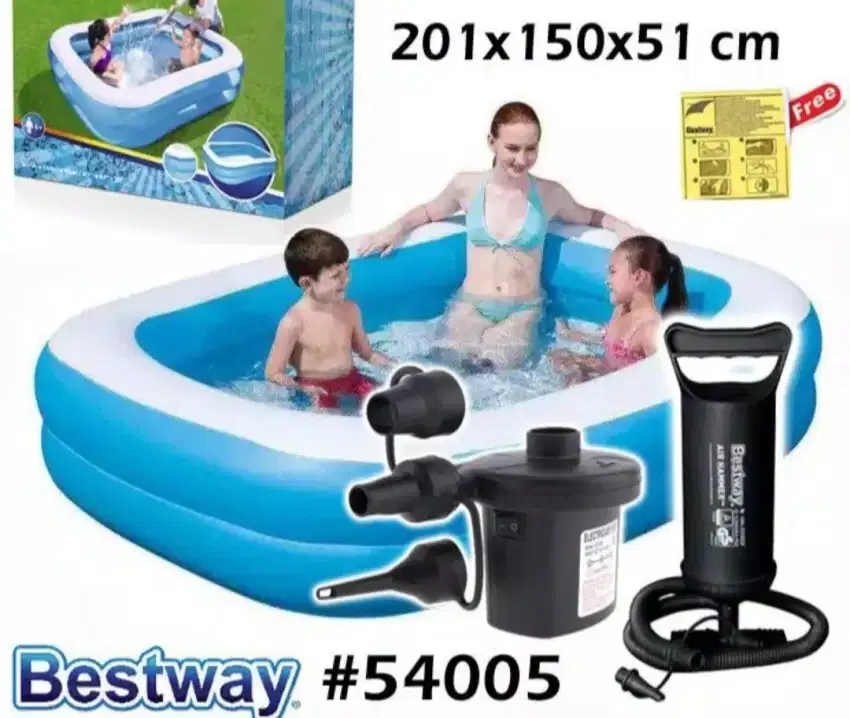 Sr Kolam Renang Anak Bestway ukuran 2 meter bonus pompa