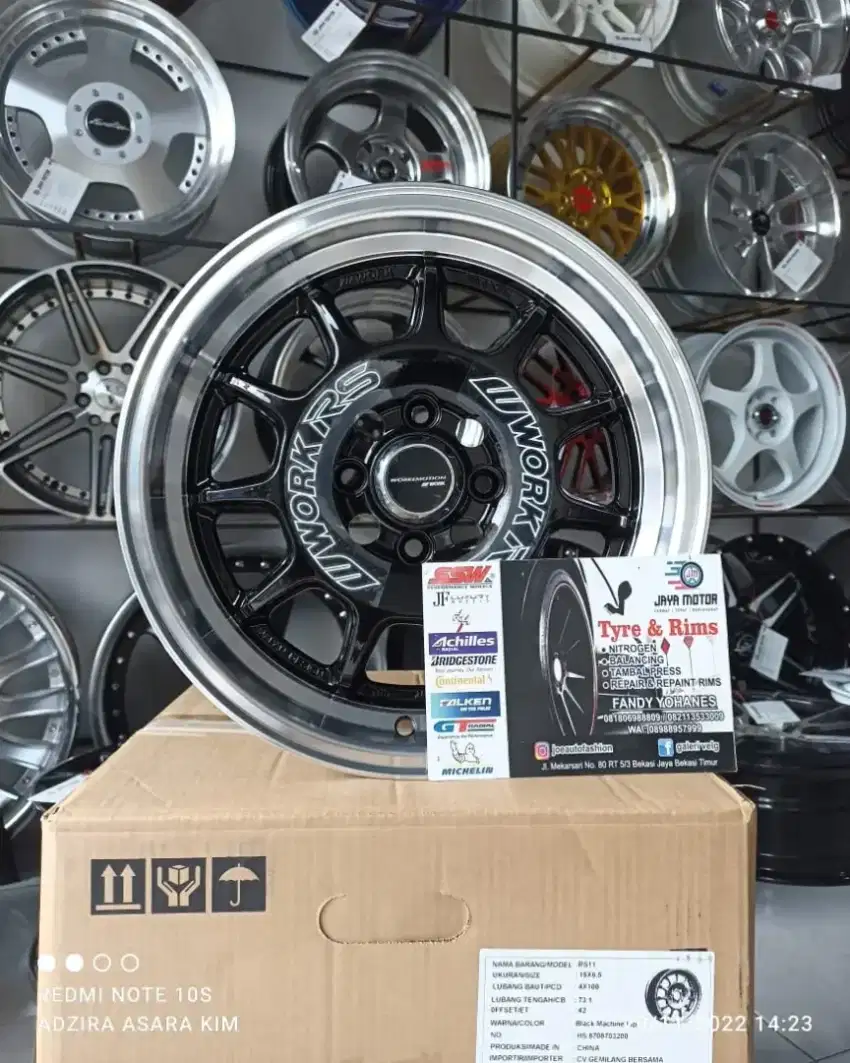 Velg JF FF work rs r15 4x100/114,3 lbr6,5 et42