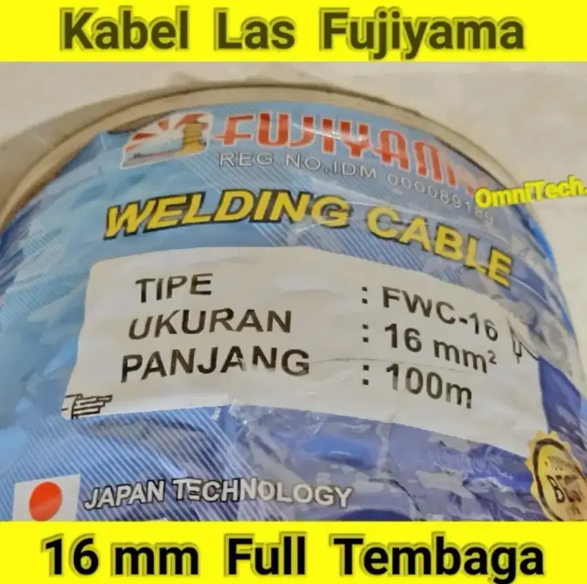 Welding Cable Kabel Las Full Tembaga 100% Copper 16 mm Ecer Meteran