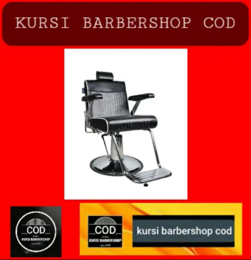 Kursi barber barbershop hidrolik. Depok, COD OK. Mulai 1,8 jt. (s&k)