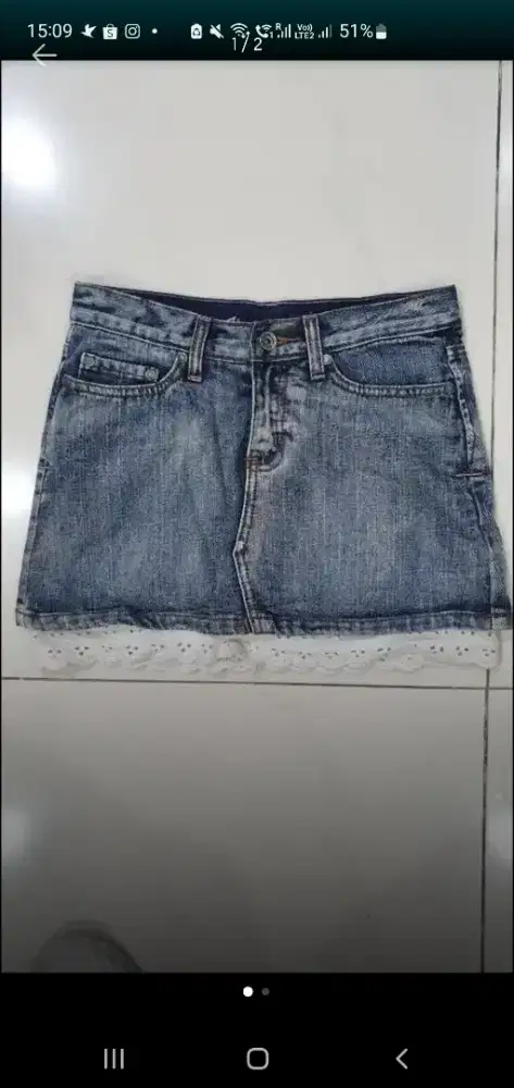 Dijual murah rok jeans super bagus banget.impor