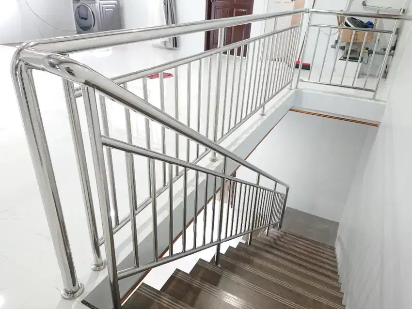 PROMO JUNI Railing Tangga Stainless Steel Pagar Balkon Las Argon Jogja