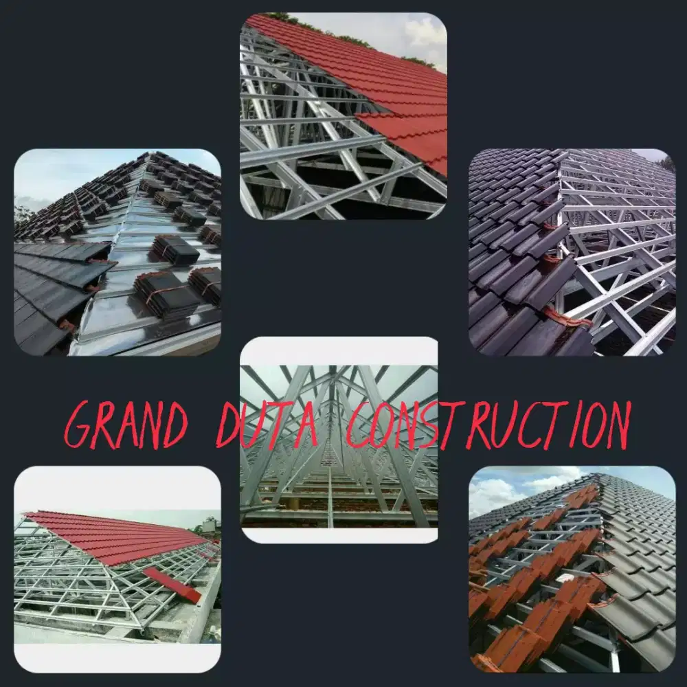 Konstruksi rangka atap baja ringan dan canoppy baja ringan