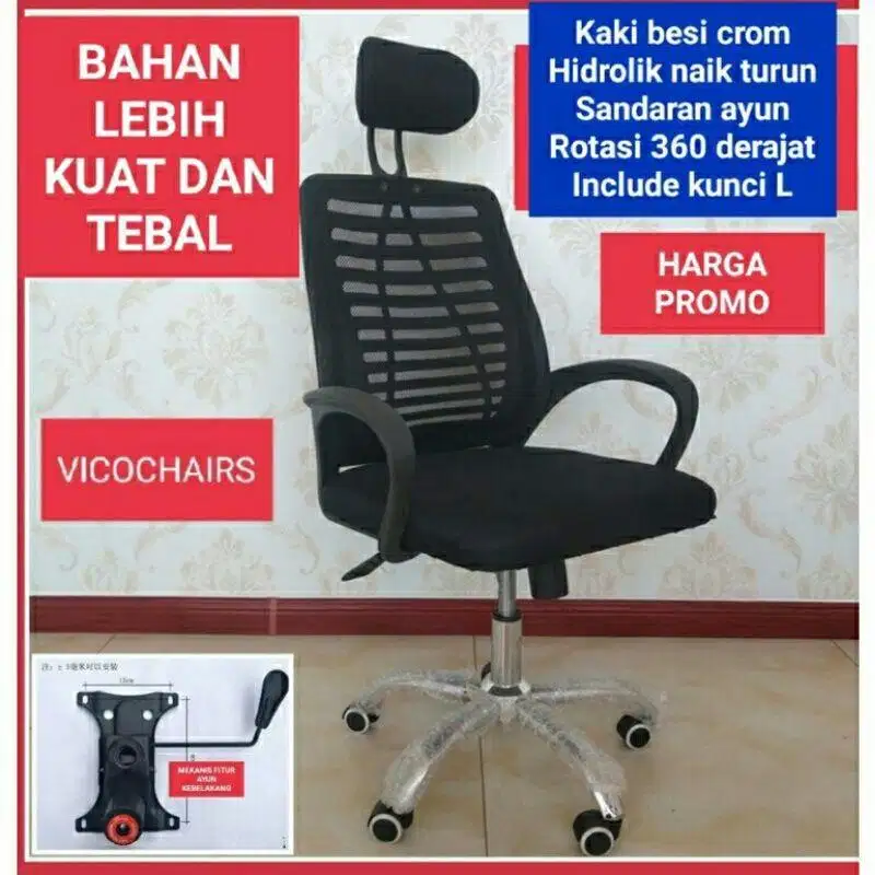 NEW Kursi kantor staff kantor jaring