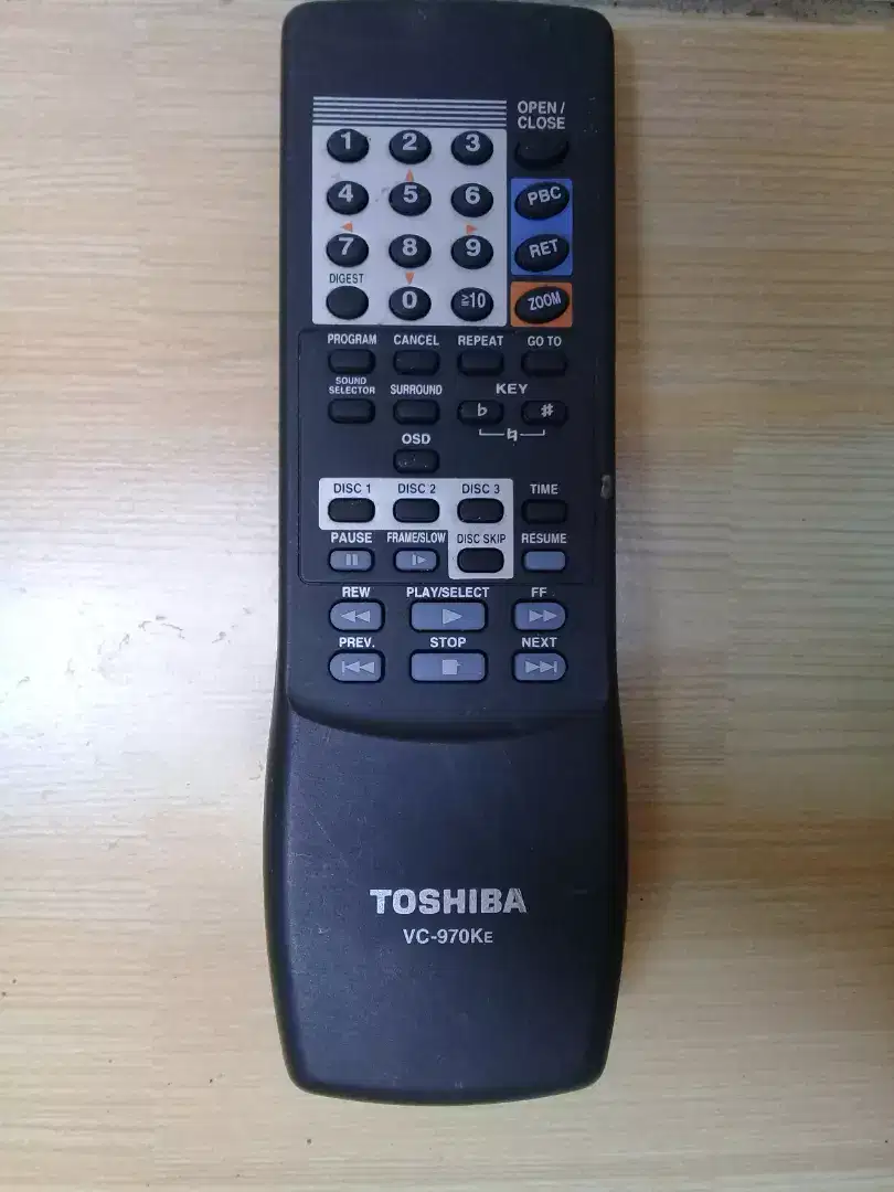 Remote VCD Player Toshiba VC-970KE