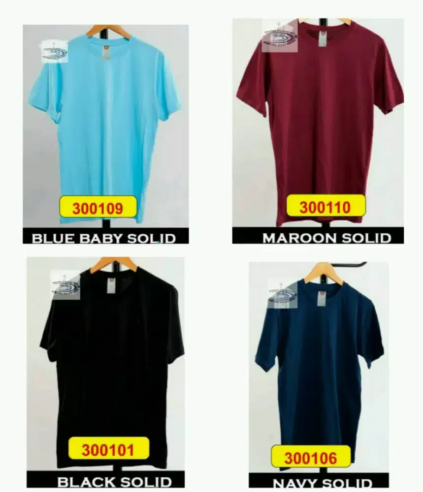 Kaos polos baju katun combed cotton combad