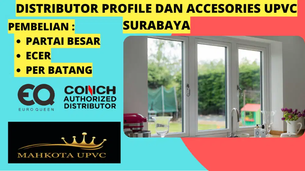 harga ecer Profile dan accessories upvc sidoarjo