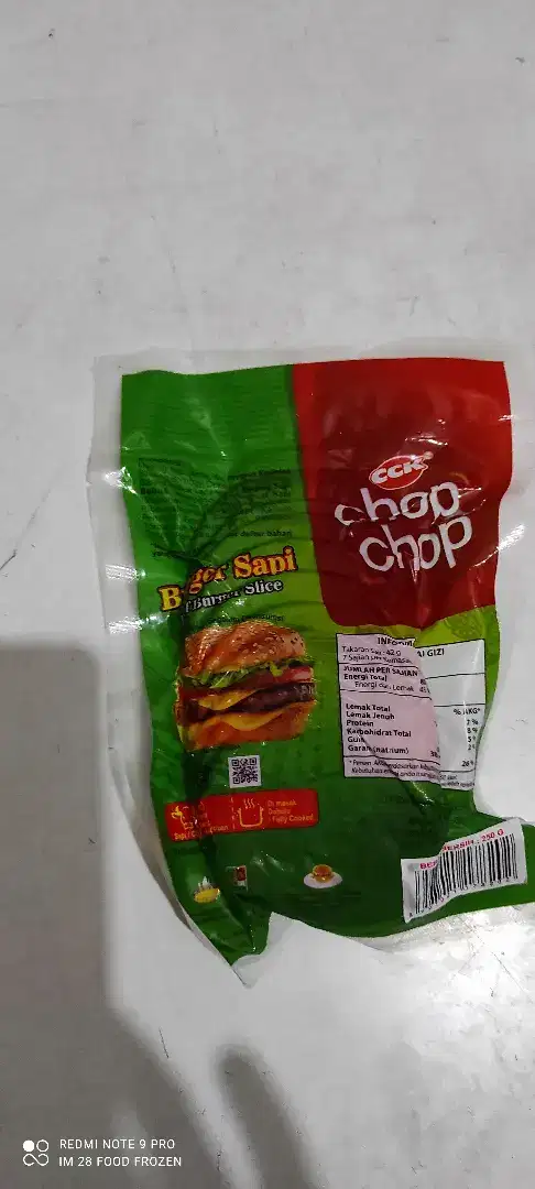 Jual daging burger chop chop