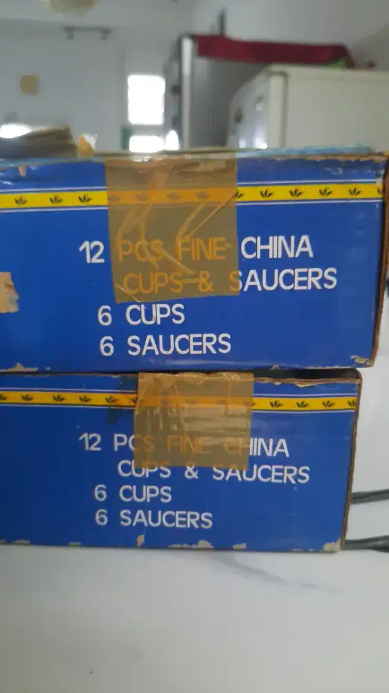 Cangkir set 6 cup + tatakan 6 bh kopi / teh