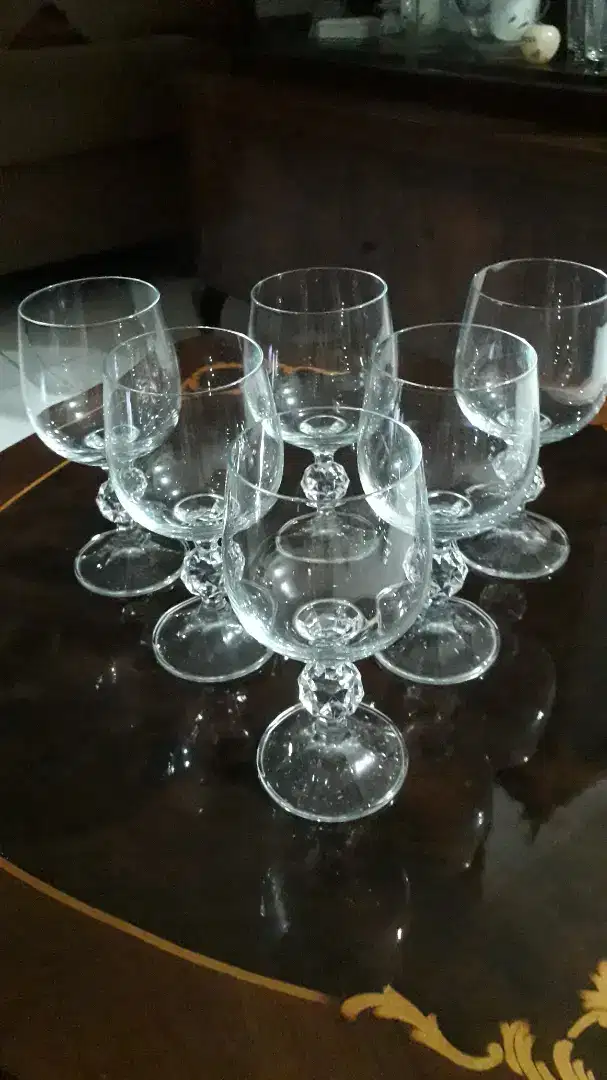 Gelas kristal asli chekoslowakia