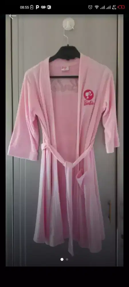 Kimono handuk pink original Barbie Girl