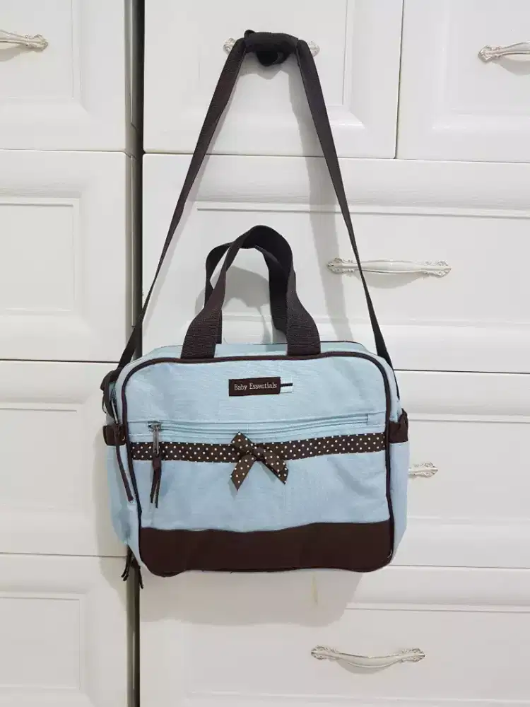 Tas bayi / diaper bag import baby essentials warna biru
