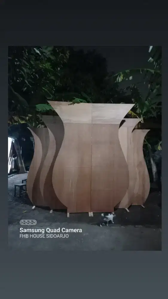 Papan dekorasi pelaminan papan backdrop