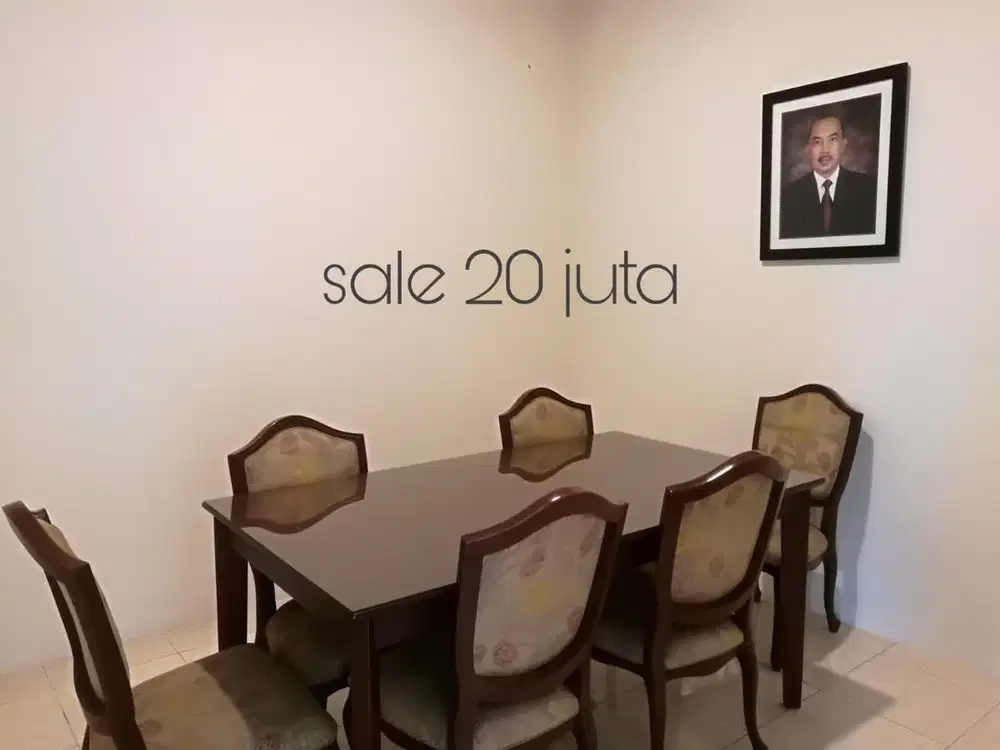 Meja Makan Set Kayu Jati