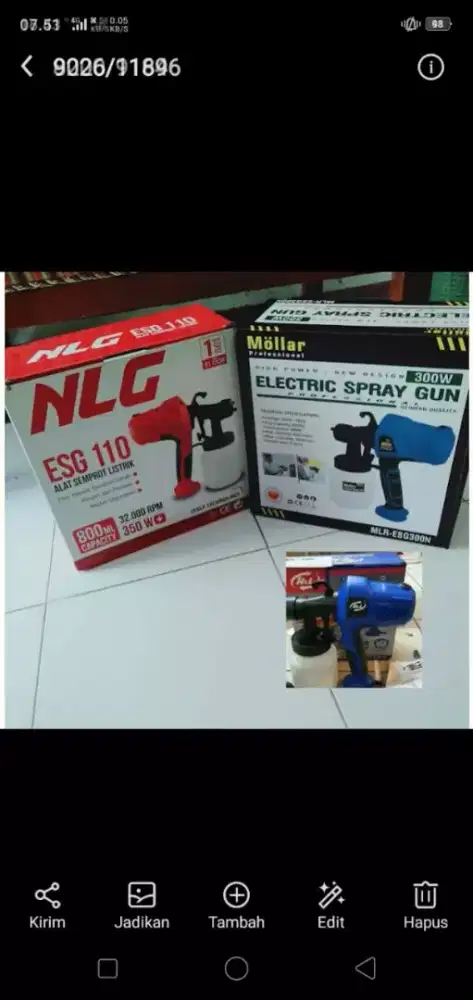 ( RUMAH TEKNIK JOGJA)mesin elektric spray gun, watt kecil
