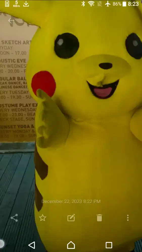 Boneka pikachu pokemon