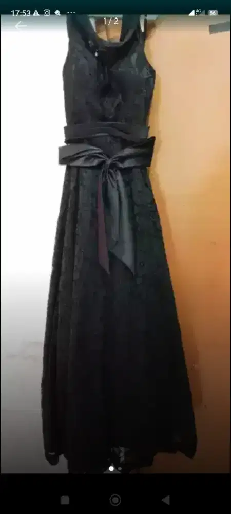 Dijual cepat Gaun EdelWeis Panjang warna hitam