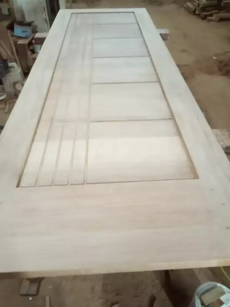 Pintu minimalis murah kayu meranti