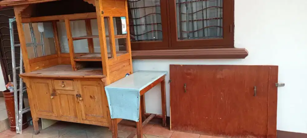 [TURUN HARGA] Gerobak jualan makanan BONUS meja