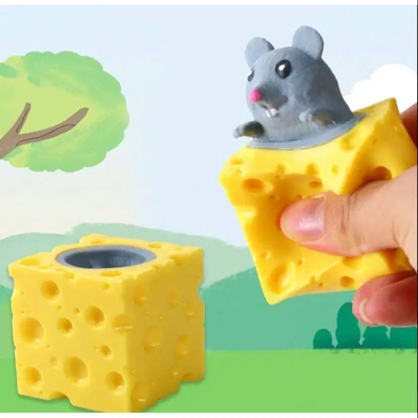 NEW SQUISHY TIKUS KEJU POP SQUEEZE Mainan Squishy Squisi Tikus Keju Ka