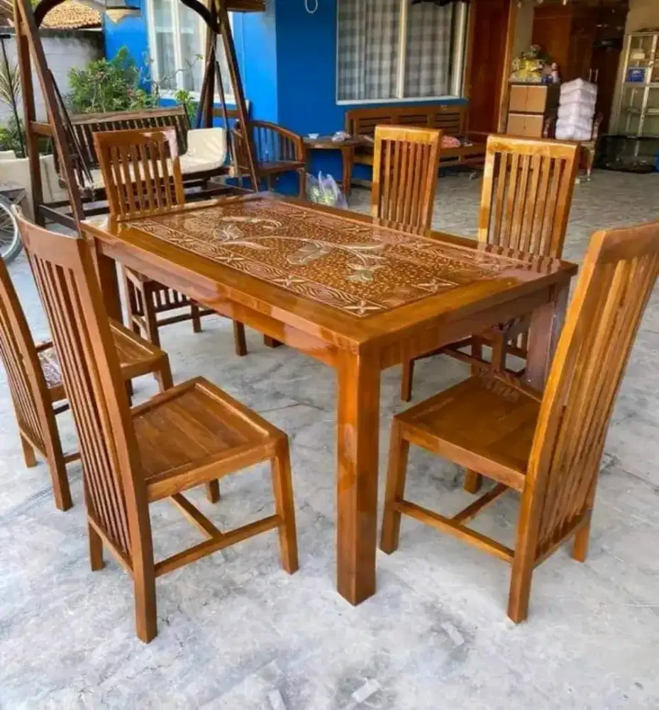 Meja makan minimalis bayar cod