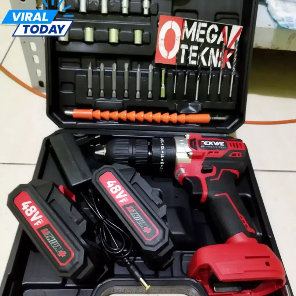 Bor Baterai 13mm Dekwe 48V (Gojek)