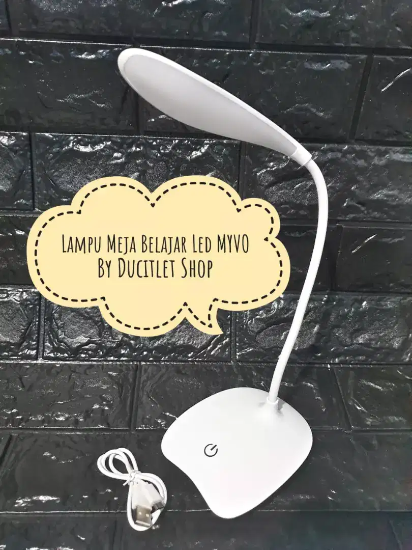 Lampu Baca Meja BelajarKerja Led USB Rechargeable-DeskLamp ReadingBook