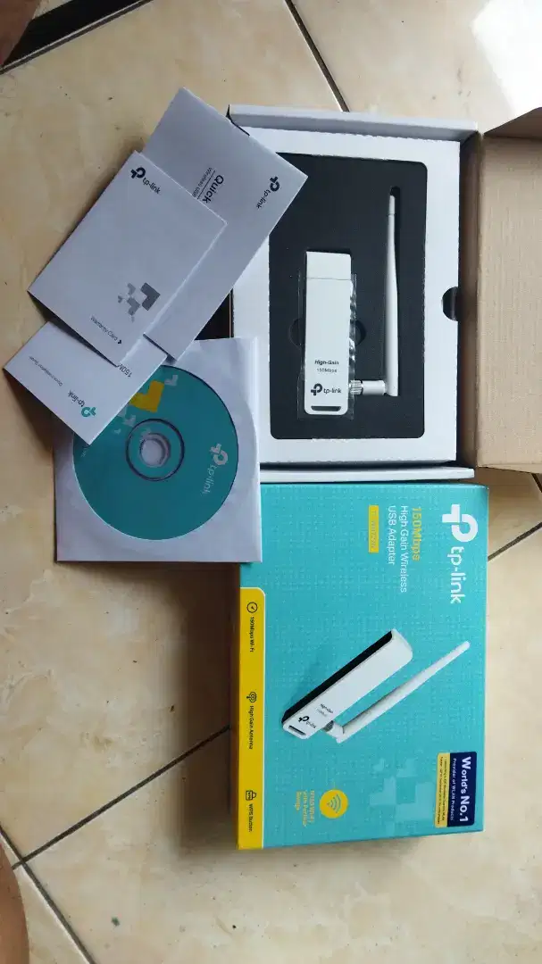 USB adapter TP Link (Wifi luas dan cepat) Fullset, Lengkap - BARU