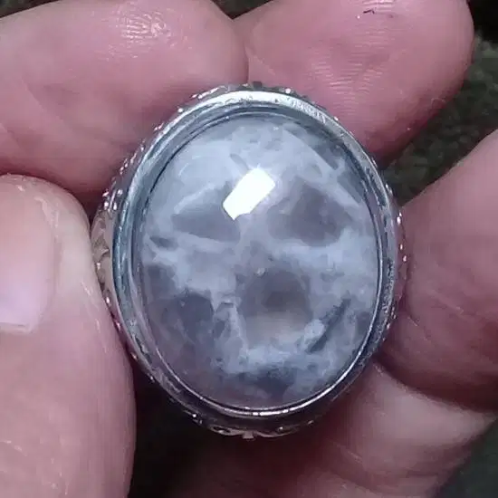 Natural CINCIN Akik Gambar Tengkorak 3D AGT-304