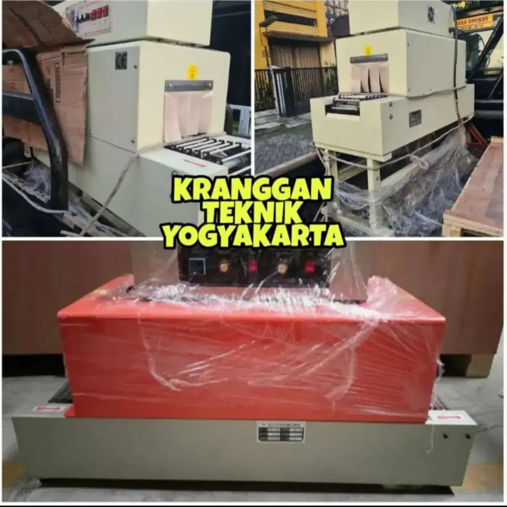 (KRANGGAN TEKNIK)mesin thermal shrink tunnel pengemas penyusut plastik