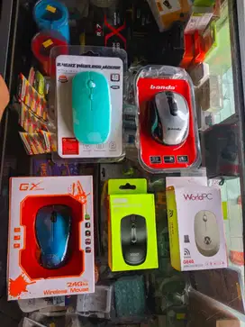 Aneka Mouse Wireless wifi tanpa kabel slim gaming